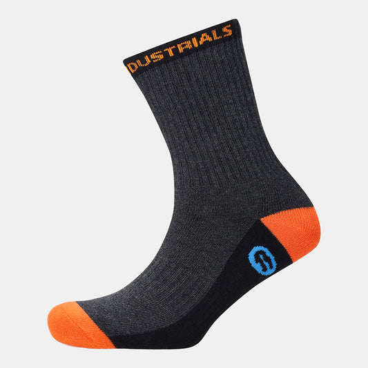 WORK SOCK - CHARCOAL/ORANGE