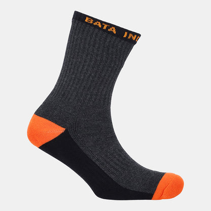 WORK SOCK - CHARCOAL/ORANGE