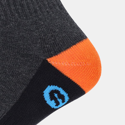 WORK SOCK - CHARCOAL/ORANGE