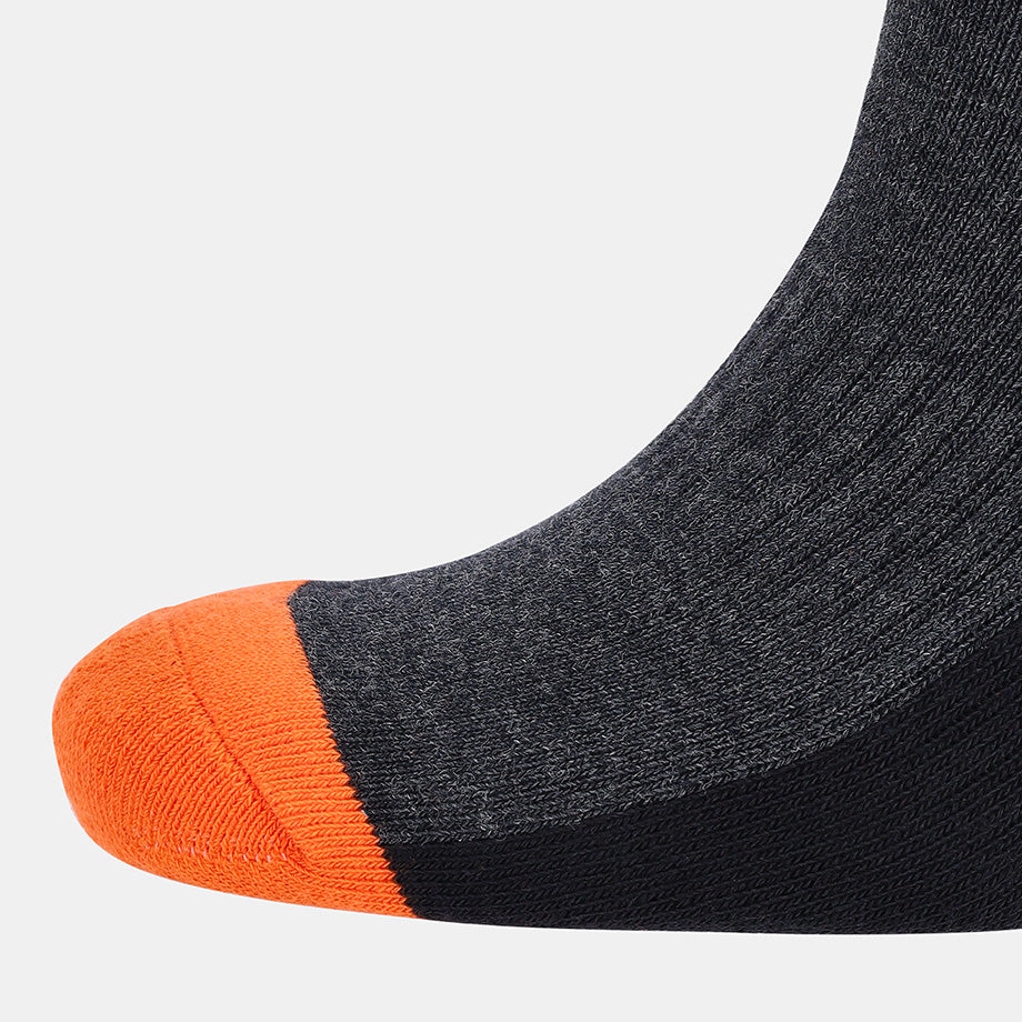 WORK SOCK - CHARCOAL/ORANGE