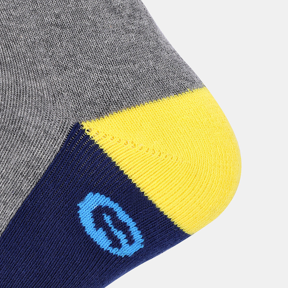 WORK SOCK - GREY/YELLOW