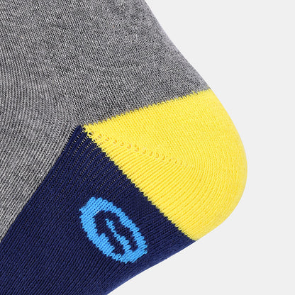WORK SOCK - GREY/YELLOW